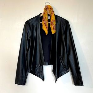 Vegan Leather Jacket, Size M